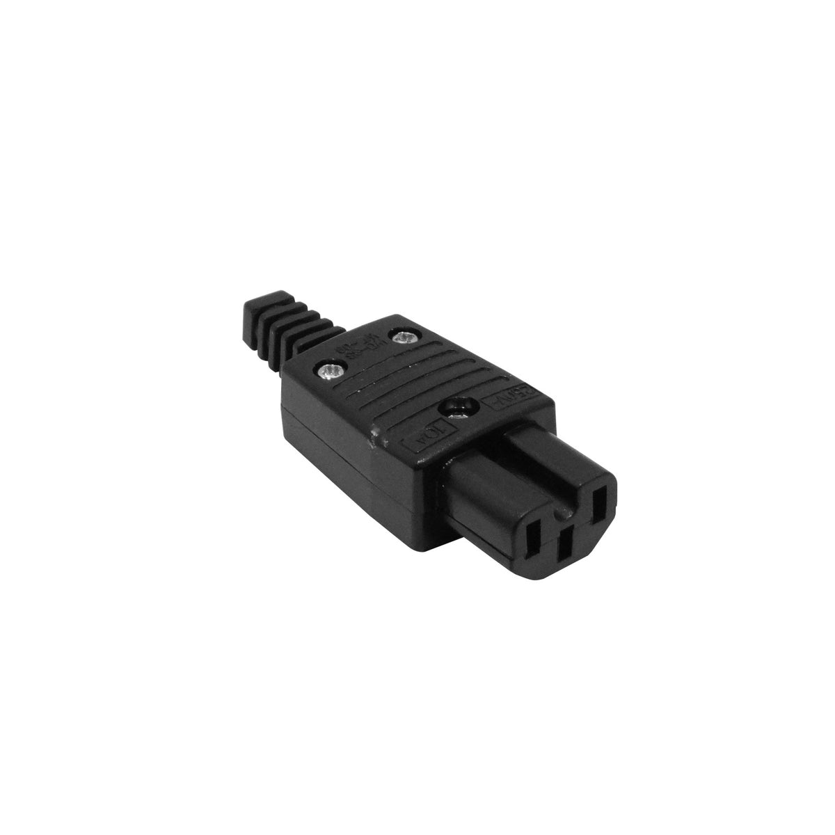 C15-HV Conector Hembra Volante C15 para Computación 10A Color Negro