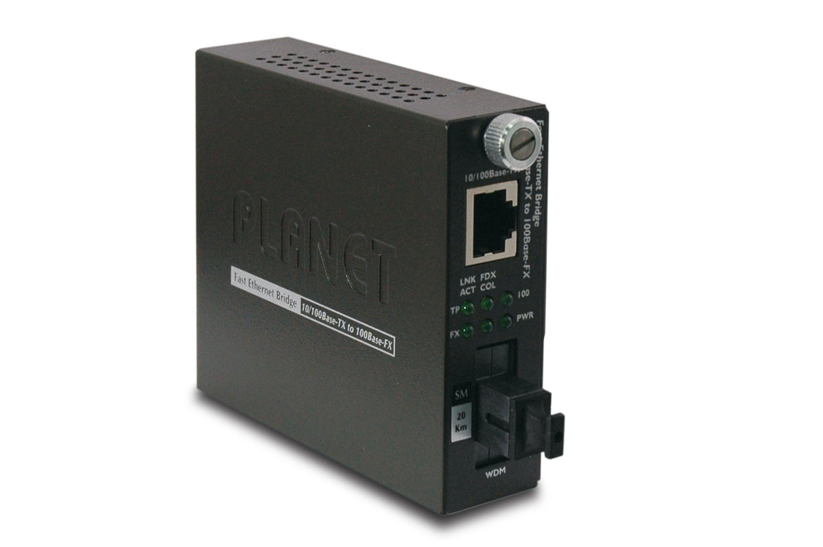 Conversor de medios smart 10/100Base-TX a 100Base-FX (SC WDM, SM) - TX: 1550nm- 20km (Descontinuado)