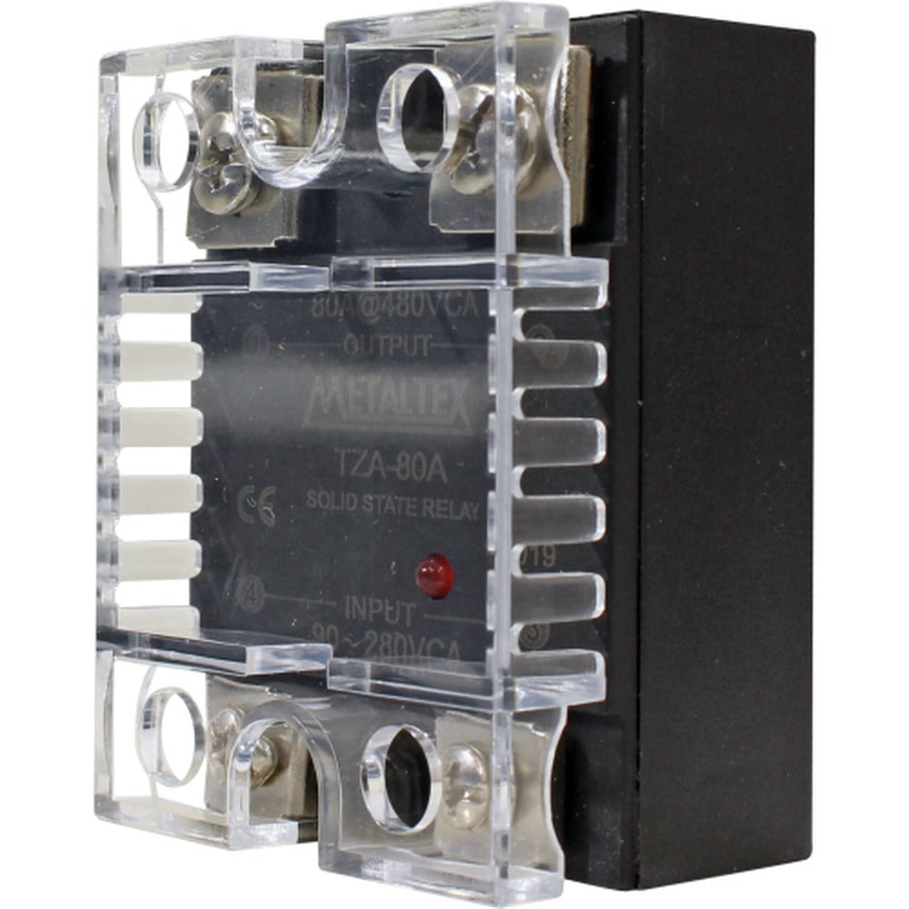 Relé de estado sólido SSR monofásico 1NA control AC 90 a 280VAC con carga de 48 a 530VCA serie TZA - 40A