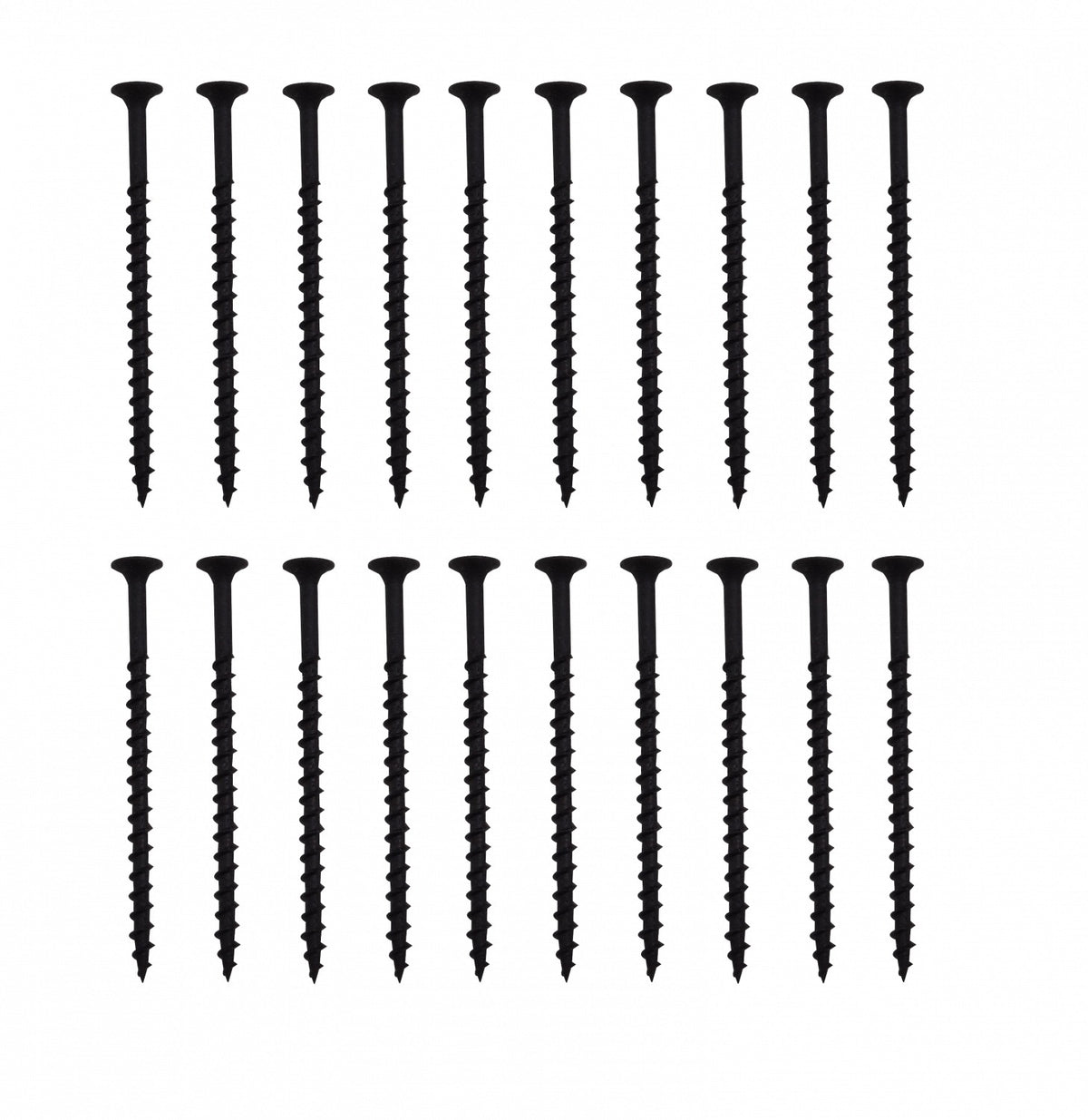 PN6-25 20u. 6 x 2 1/2 Longitud-63mm Negro Volcanita Estrella Tornillo Punta 2,0p