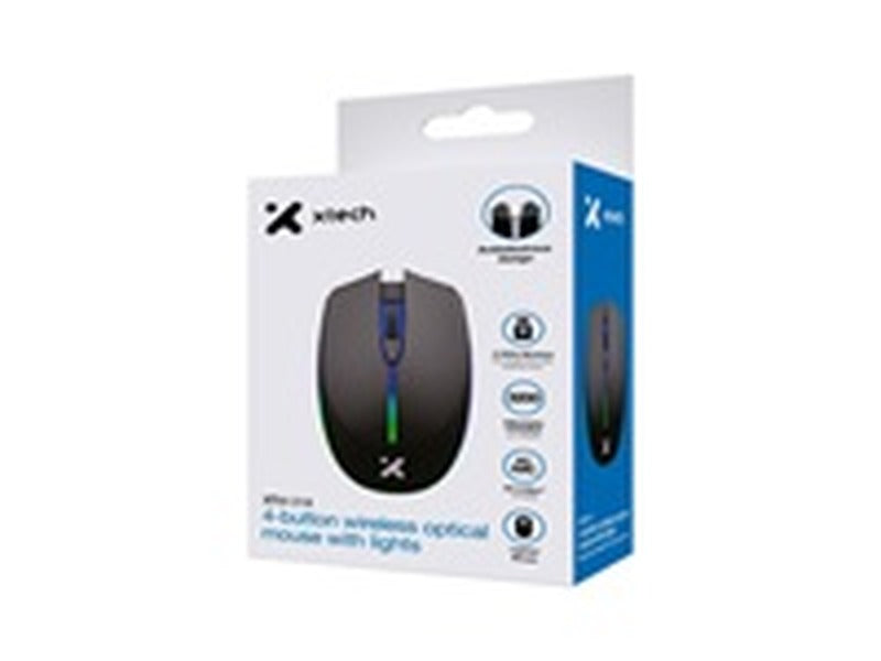 Xtech Mice - Xtech Mse Wls with light 2.4 GHz 4-button 3200d
