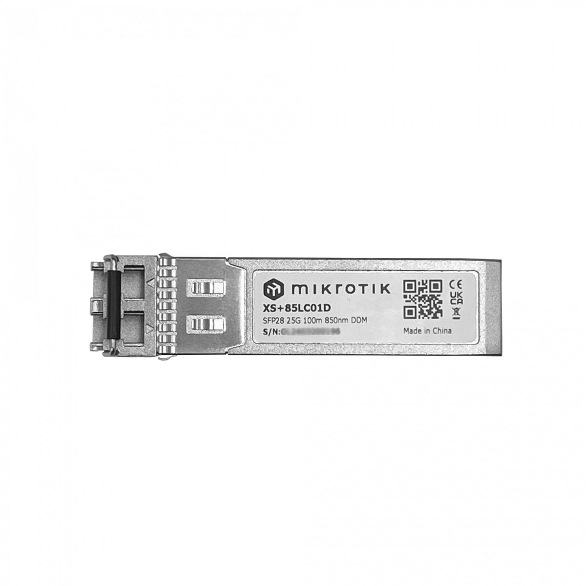 XS+85LC01D MIKROTIK 2-LC 1G/10G/25Gbps Multimodo 100mt 850nm SFP+ SFP28 Óptica Multimodo