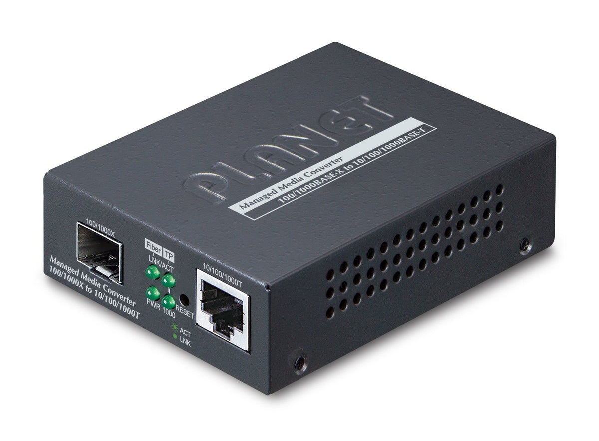 Conversor de Medios Administrable SFP 10/100/1000BASE-T a 100/1000BASE-X