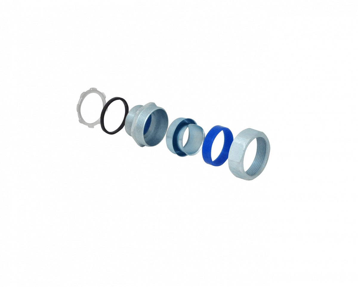 M40-SA Prensaestopas Metálico de 40mm para Conducto Flexible con Protección IP65