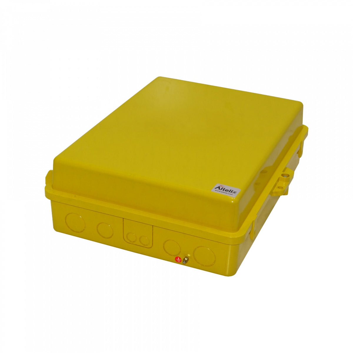 NP171406Y ALTELIX Caja de Poliéster Amarilla 432x355x152mm IP55 para Exteriores NEMA3 PC+ABS
