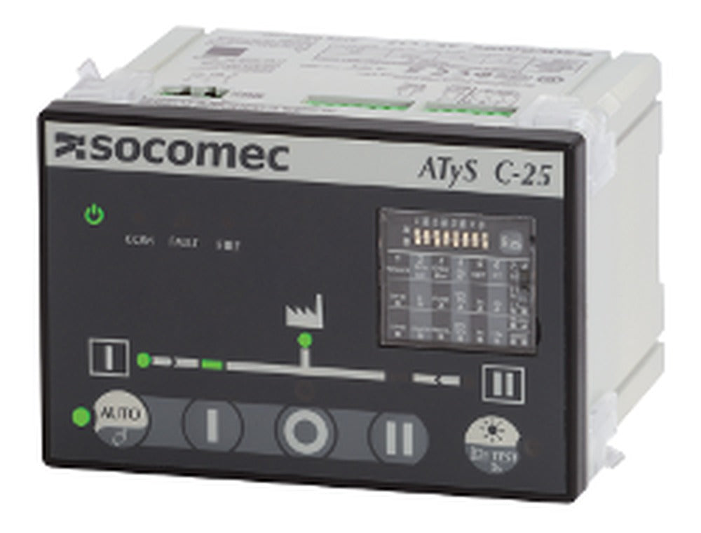 Controlador ATS modelo ATYS C25 - Socomec (funciones básicas)