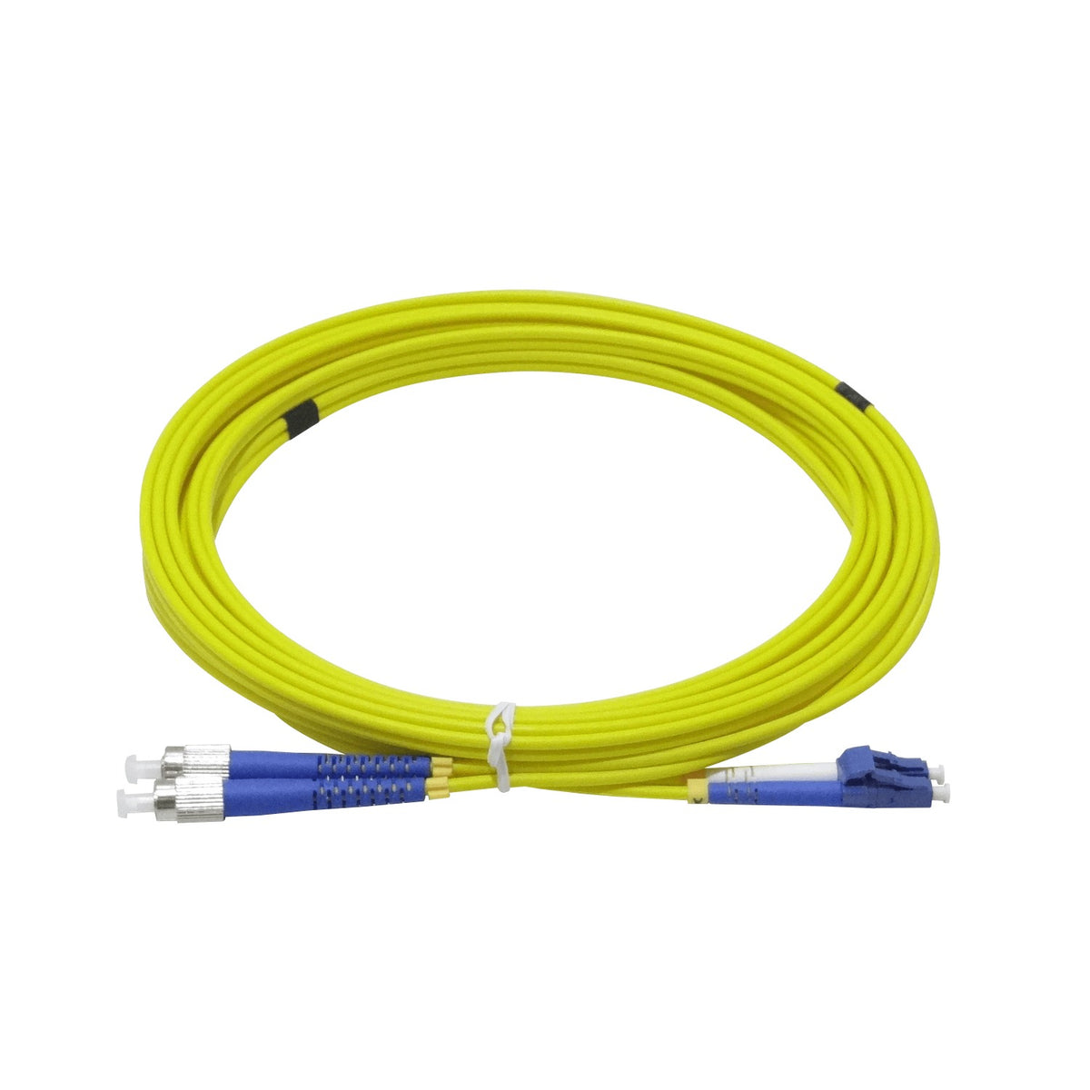 JFSLF5 Cable de Conexión de Fibra Óptica Monomodo SM Dúplex LC-FC de 5 metros 9/125µm LSZH