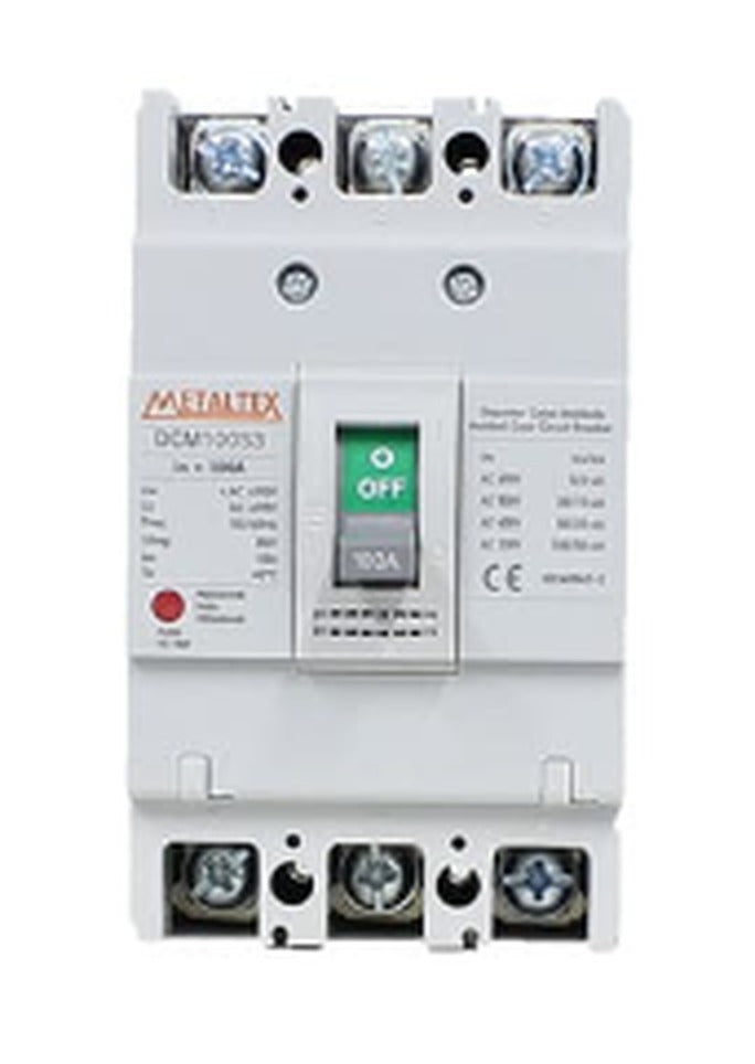 Automático en caja moldeada tripolar 80A 100KA serie DCM100 Caja dañada