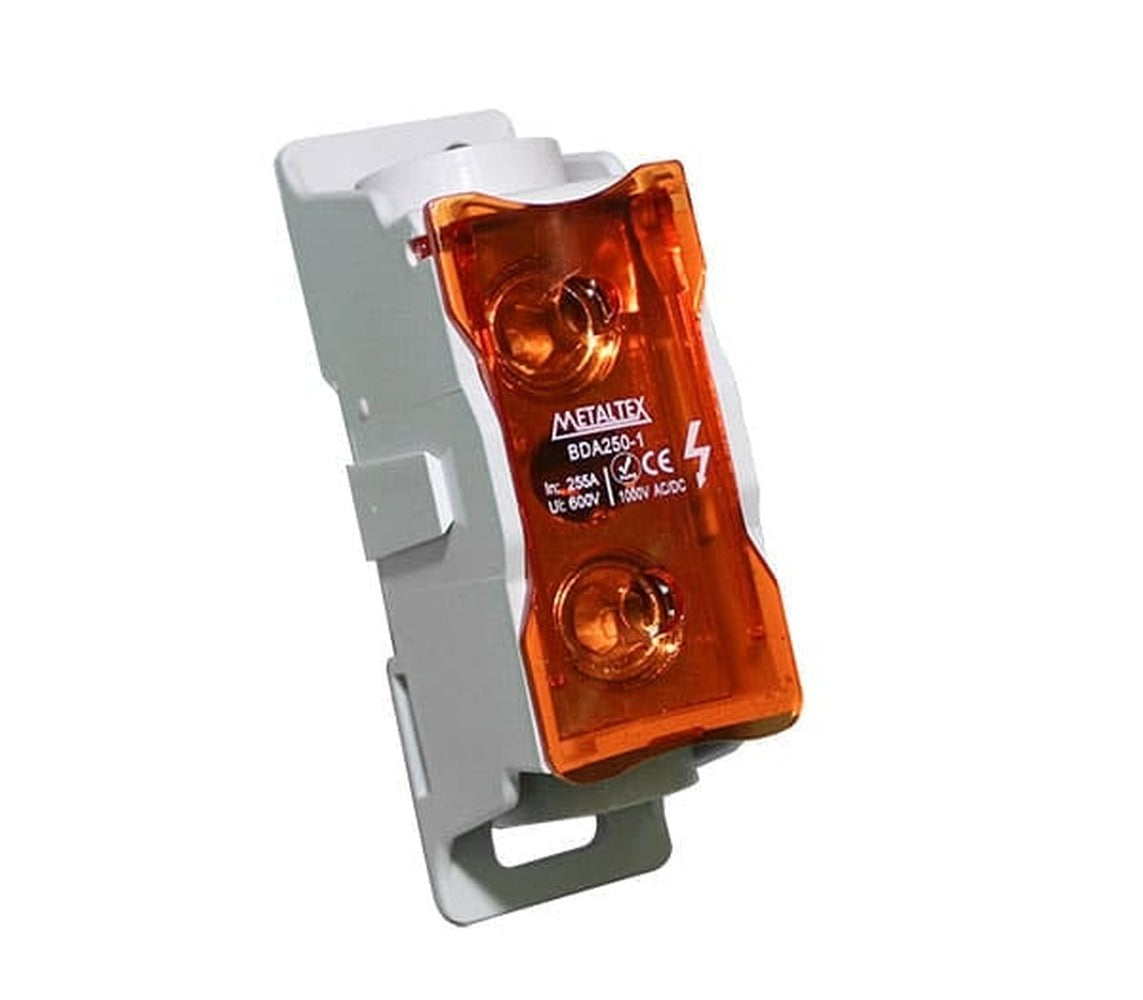 Bloque terminal modular hasta 250A serie BDA - 12 vías - 250A