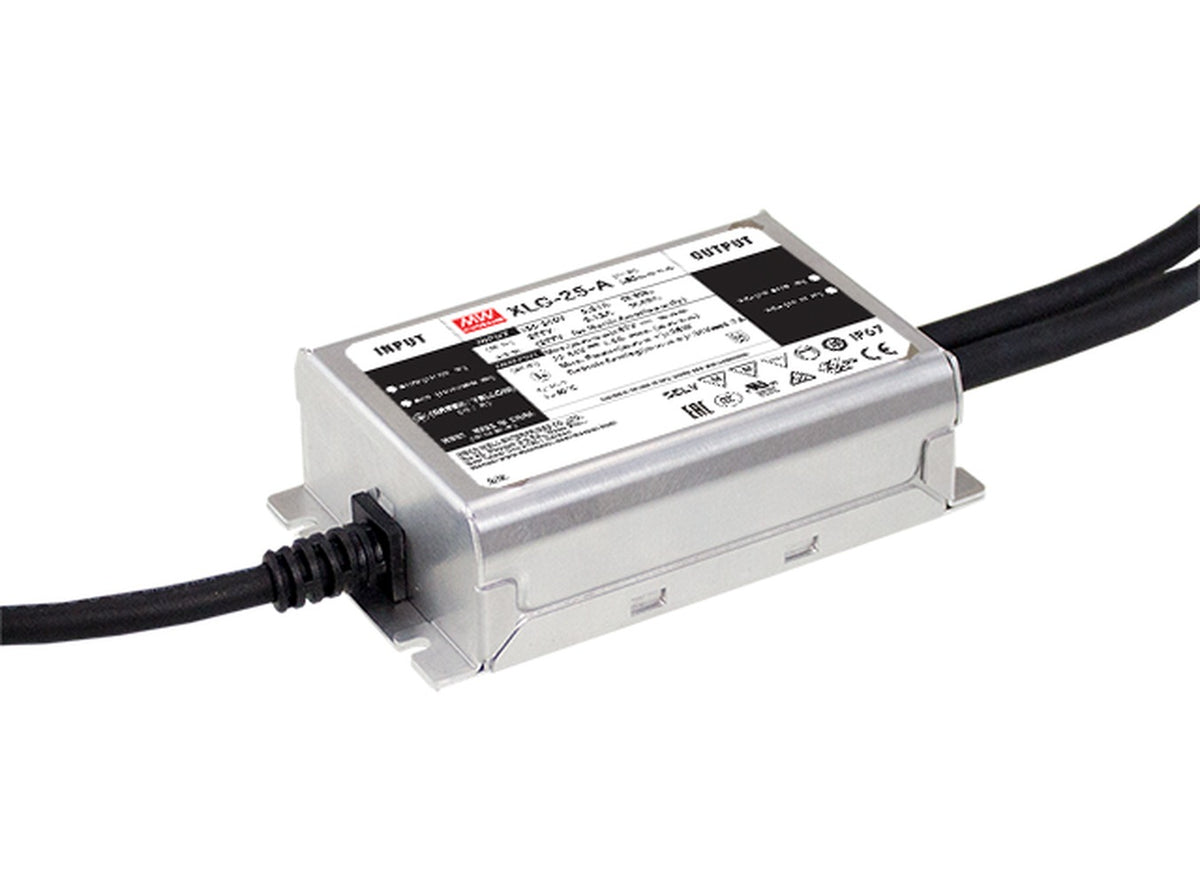 Driver LED metal de potencia PFC 25W XLG-25 - A - Ajuste Potenciómetro (Io)