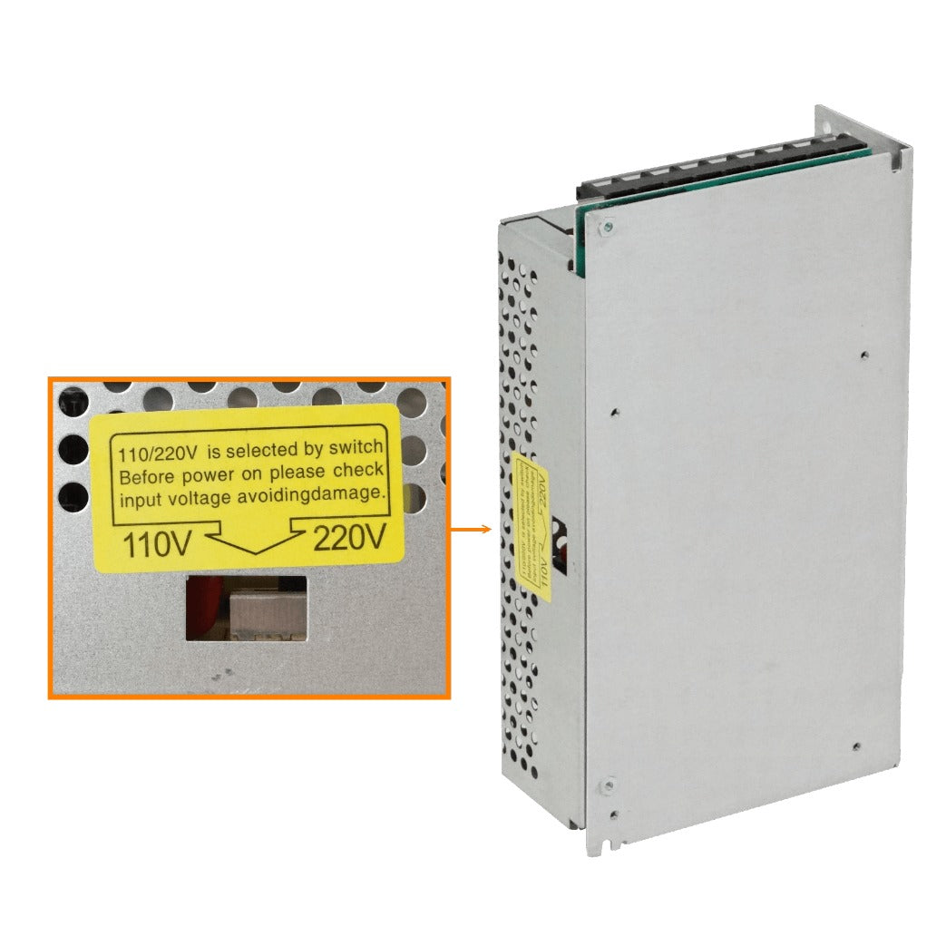 F12-W240 Fuente de alimentación ajustable de 240W, salida 12V 20A, grado protección IP20, entrada 110/245VAC