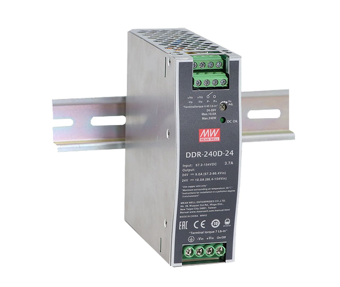 Conversor DC-DC riel DIN 240W DDR-240 - 16.8 a 33.6VDC - 24V