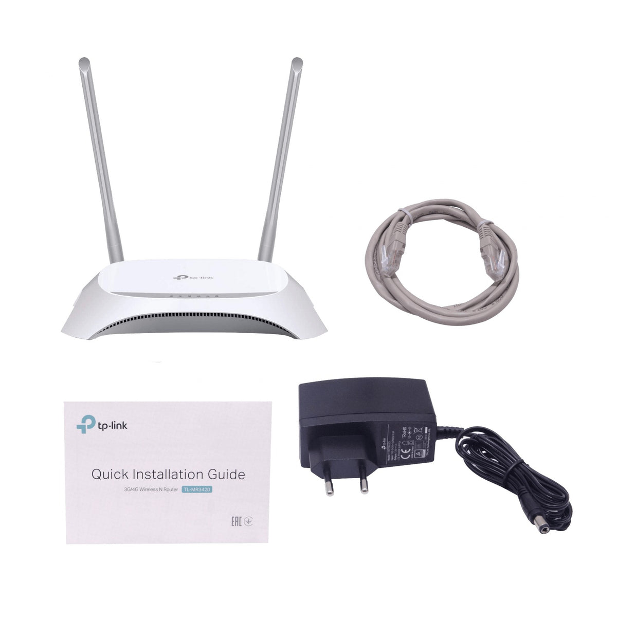 TL-MR3420 TP-LINK Enrutador 3G 2-RPSMA-3DBI HSPA USB WIFI-N300 4-LAN 1-WAN