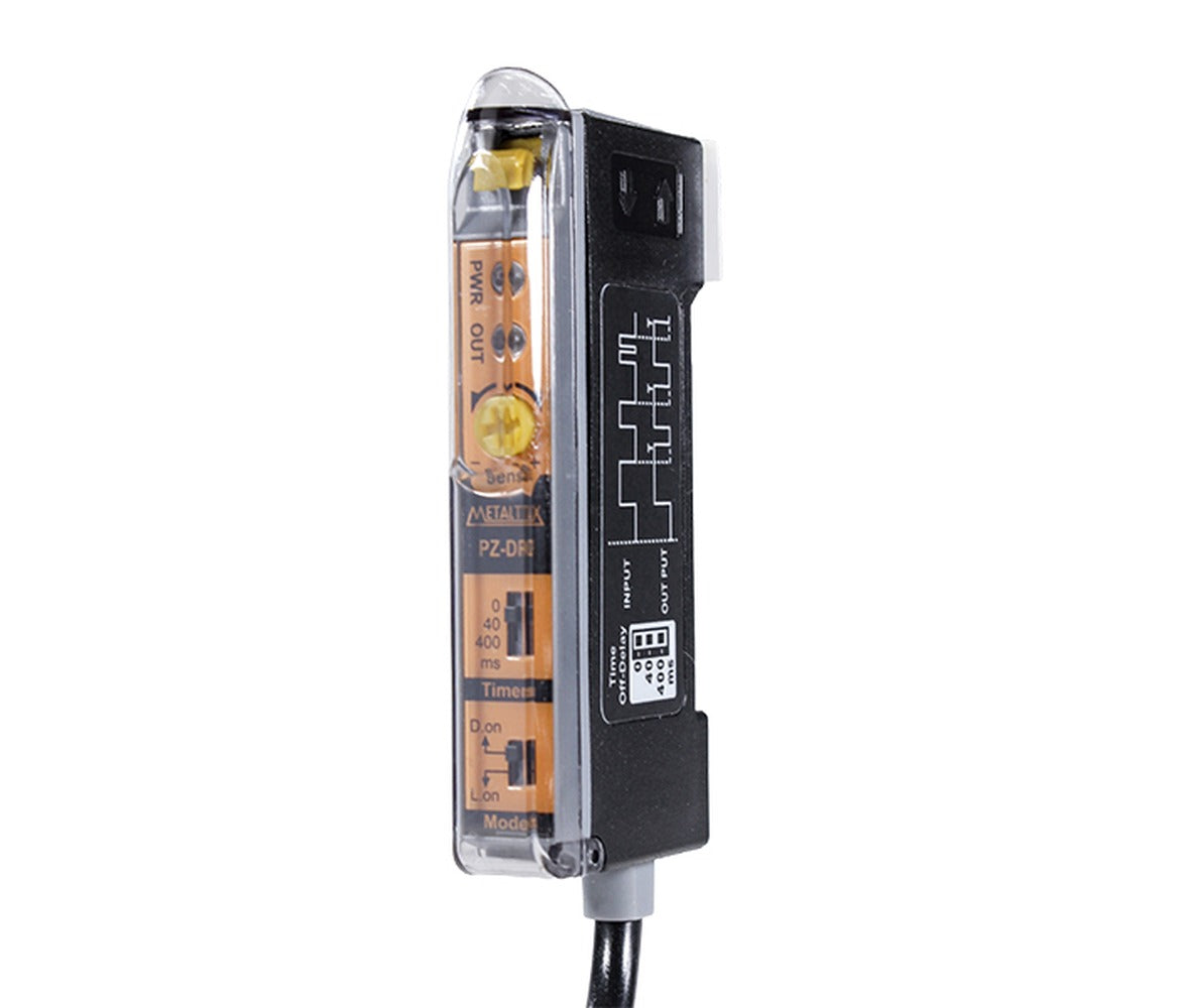 Sensor fotoeléctrico por unidad de fibra óptica NPN 12 a 24VDC con cable