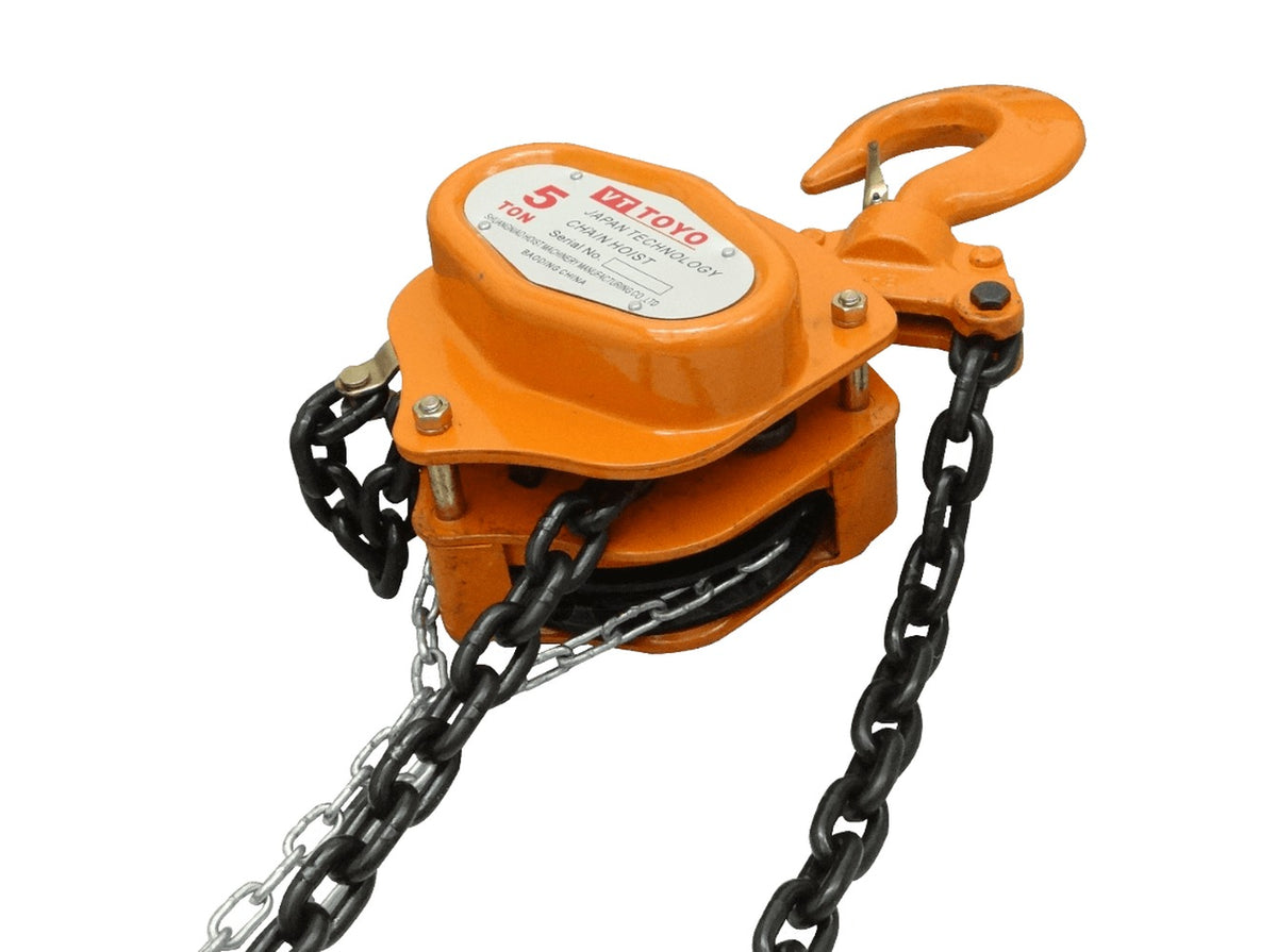 TECLE-5 Reduccion Poleas Cadenas-2x6m Maximo-5-Ton