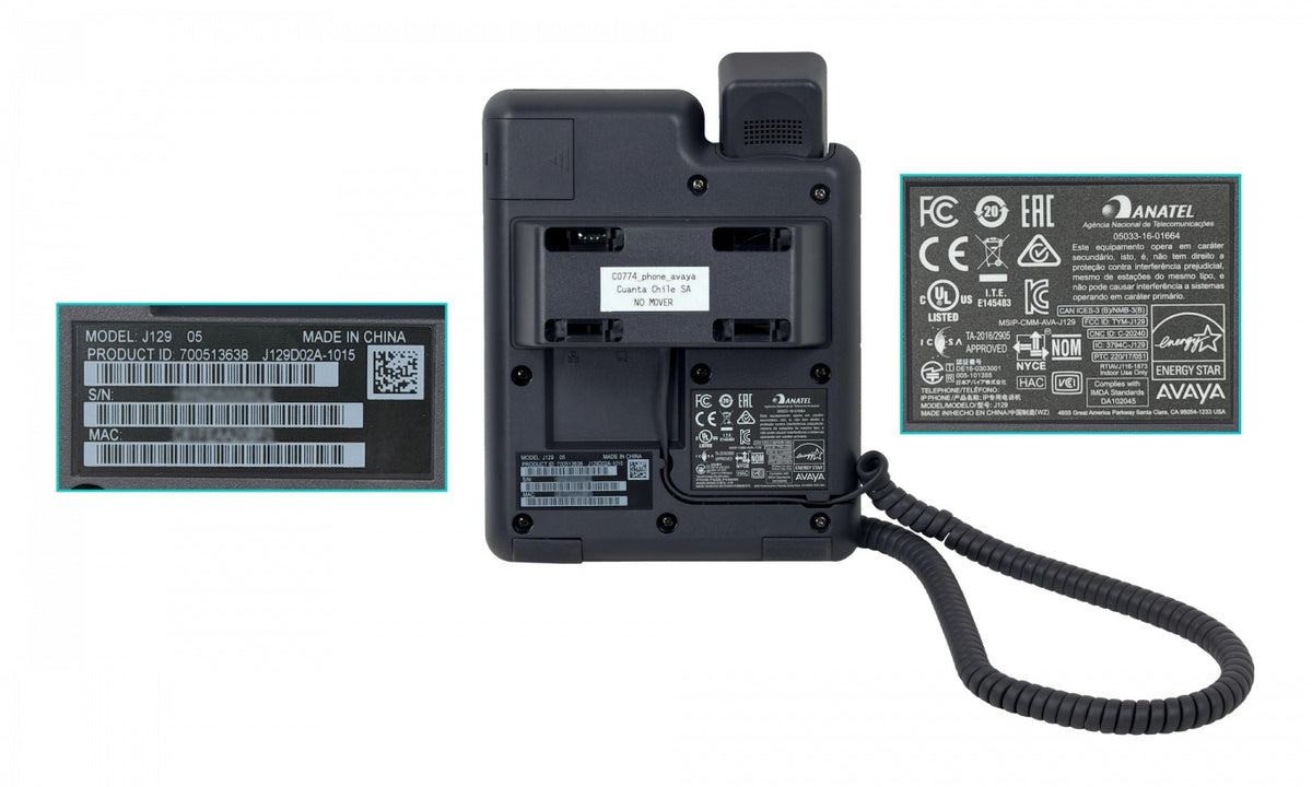SIP-J129 USADO Telefono IP 1-SIP 2-LAN 2-10/100 RJ45 PoE-af