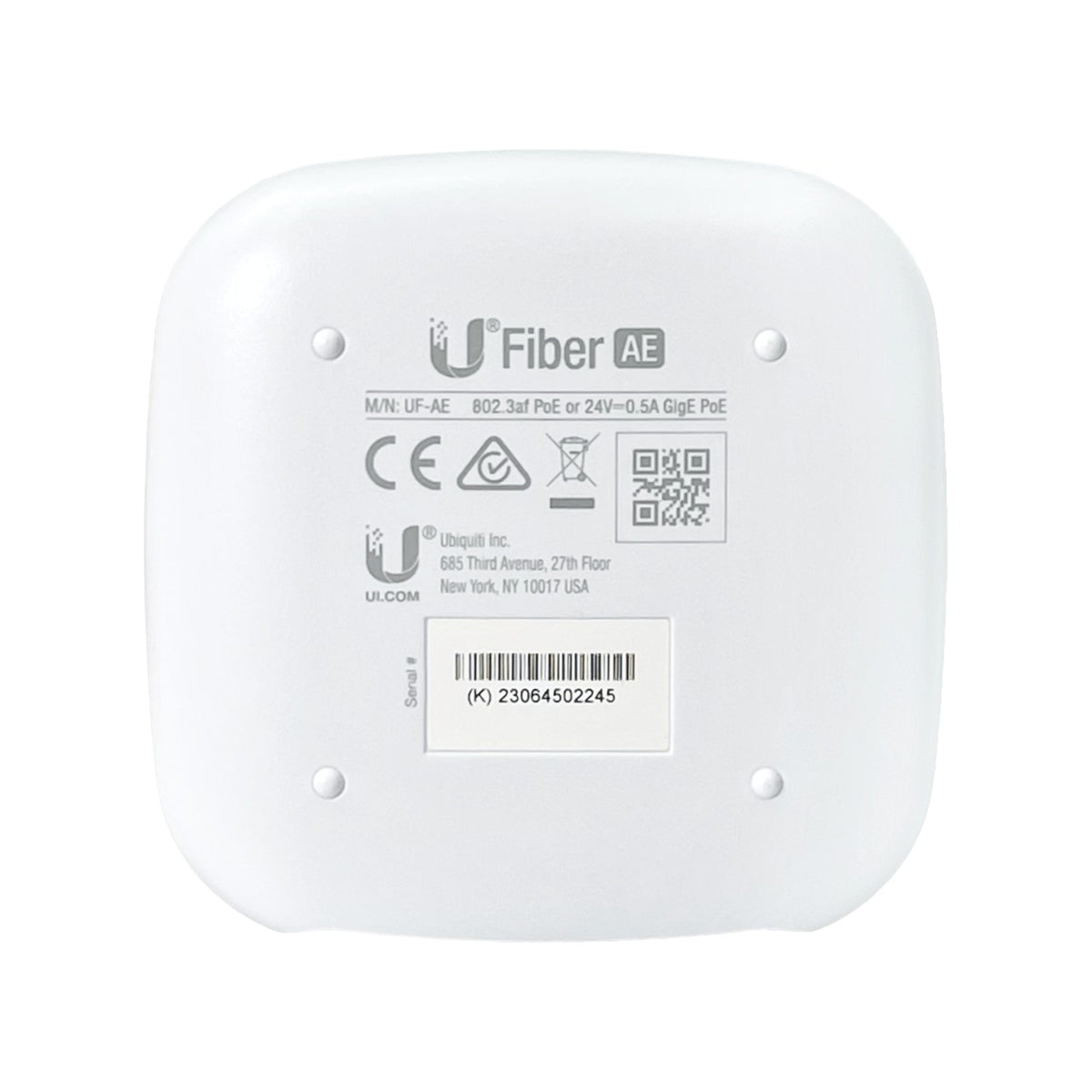 UACC-AE. Interfaz 1-SFP 1-1000-RJ45 Convertidor de Medios Gigabit requiere-PoE24V/af UF-AE UF-AE. UBIQUITI