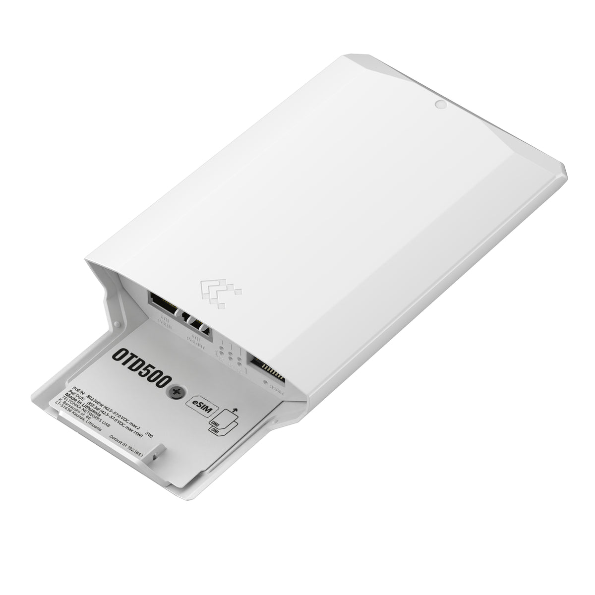 Módem Celular Industrial Teltonika OTD500 con Soporte eSIM/4G/5G Clasificación IP55 Uso Exterior