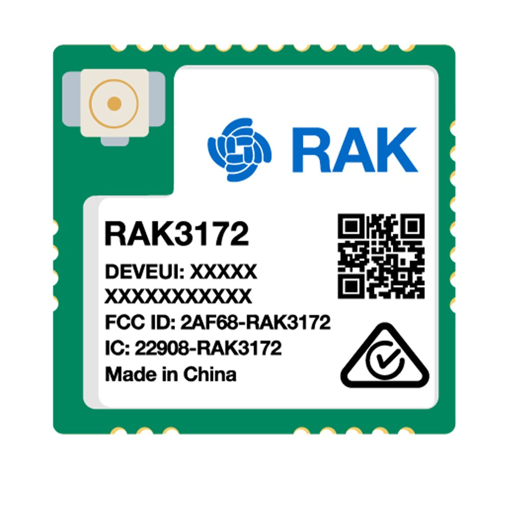 Módulo RAK3172 STM32WLE5 para LoRaWAN® - RAK3172-T con TCXO ±0.5ppm / con IPEX