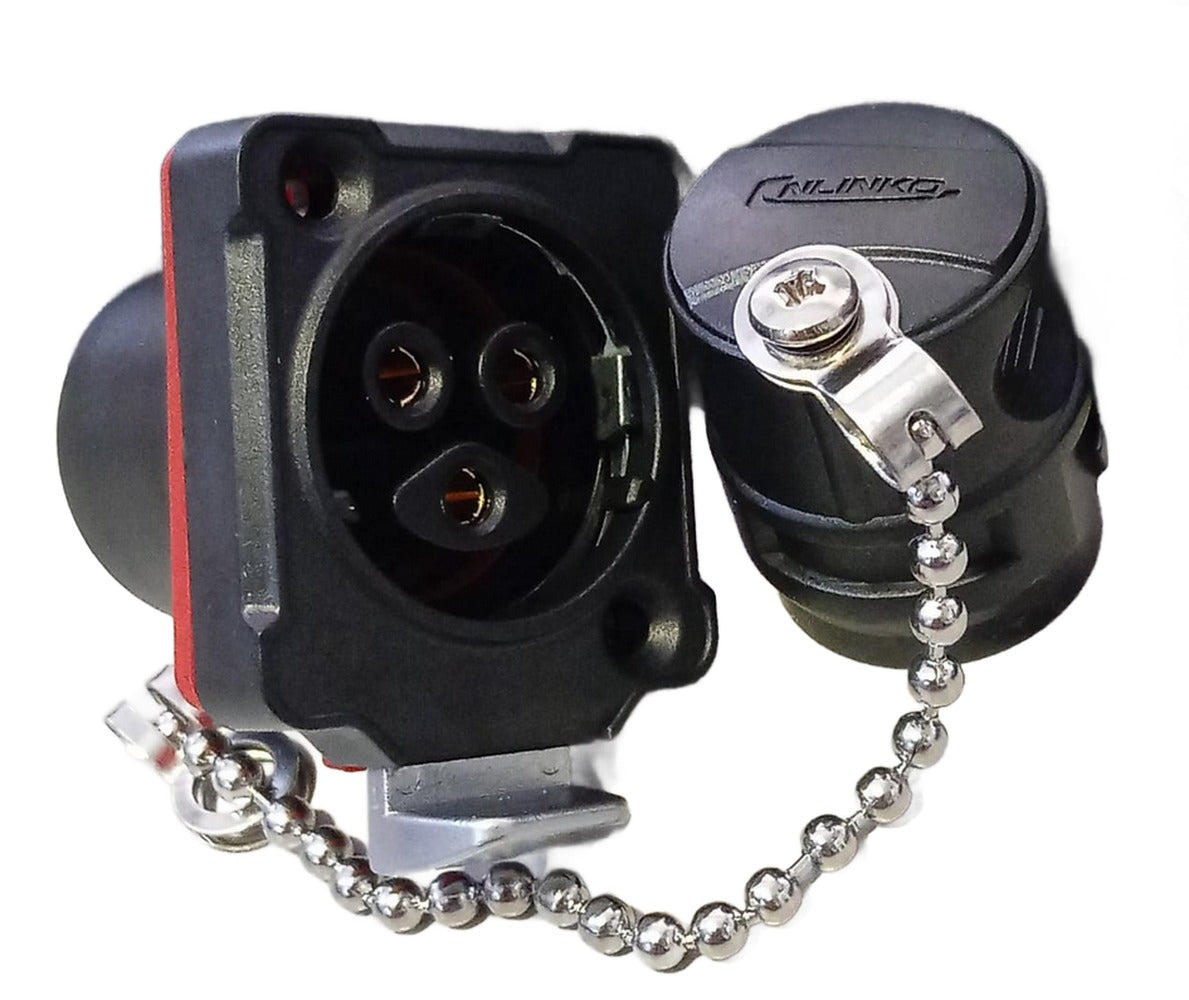 Conector Serie BD-24 Hembra 3 Pines Socket Bloqueo CNLINKO