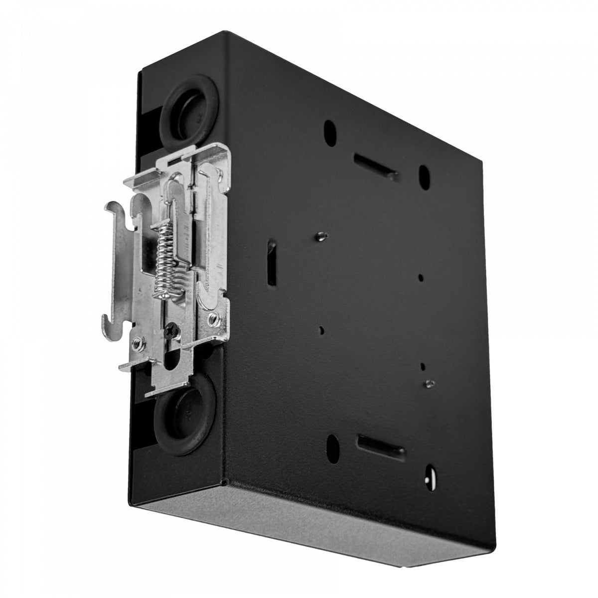 BOX-8DIN p/Riel-Din p/12-Mang req-Coplas NAP Caja IP20 Metalica Fibra Optica