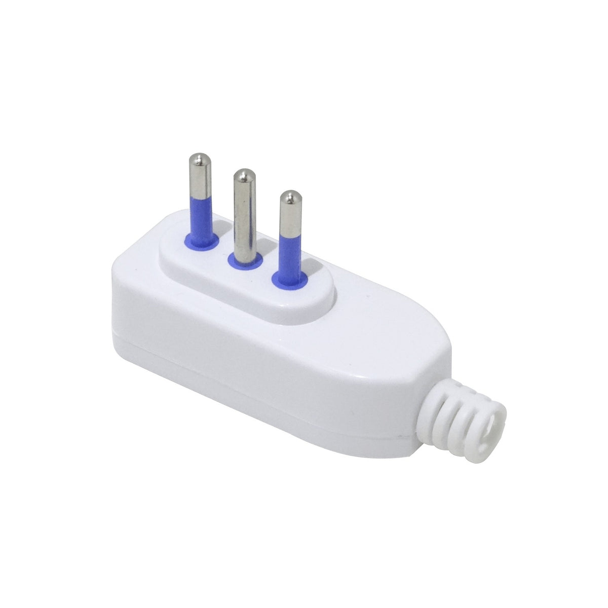 EMV2PTL KALOP Lateral 2P+T 10A Conector Macho Portátil Blanco con-Polo a Tierra KC44570
