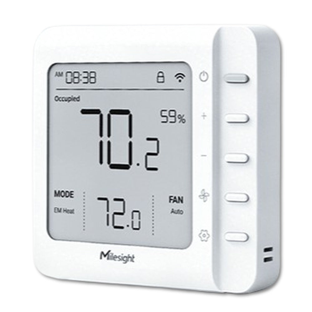 Termostato Inteligente LoRaWAN Milesight WT211 para HVAC 24VAC
