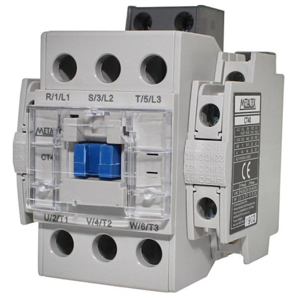 Contactor Tripolar 40A/AC3 Bobina 48VAC Auxiliar 2NA+2NC