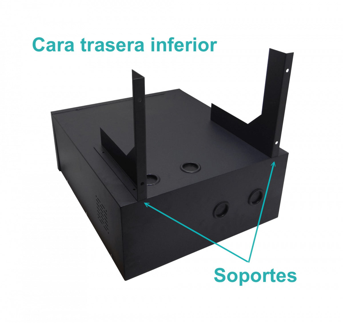 RK04-6LF LINKMADE Gabinete de Pared para Rack 4U 60cm de Profundidad Puerta Metálica de Seguridad Color Negro