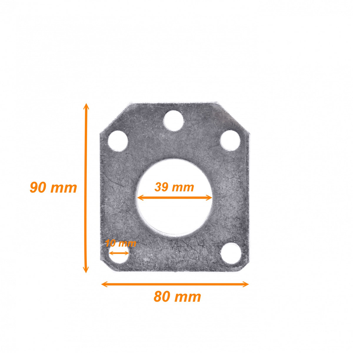 MAST-GP38 LINKMADE Placa Sustituta para Mástil de 38mm Guy Plate