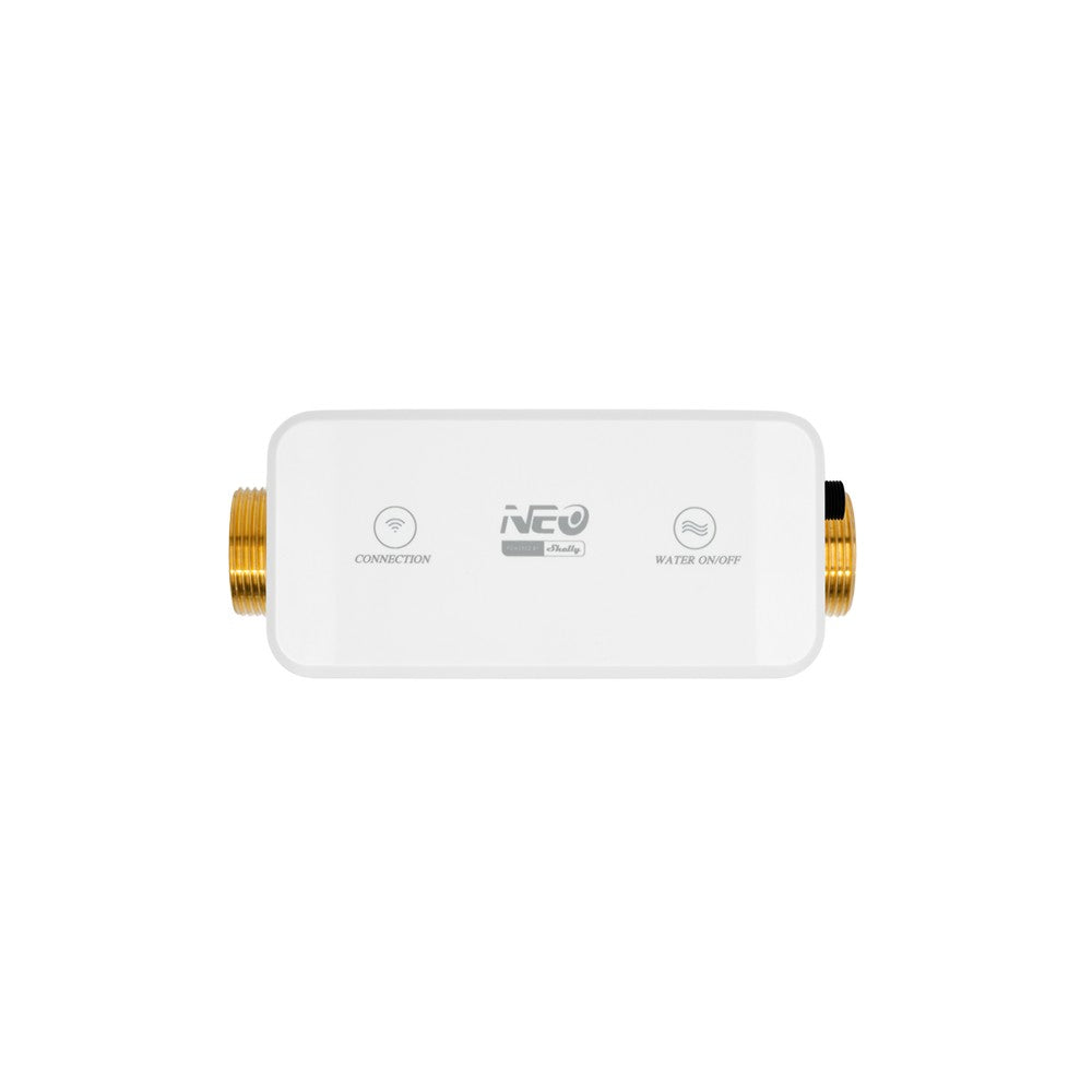 Válvula de Agua Inteligente Neo NAS-WV02W con Medición Ultrasónica, Wi-Fi y Bluetooth, Powered by Shelly