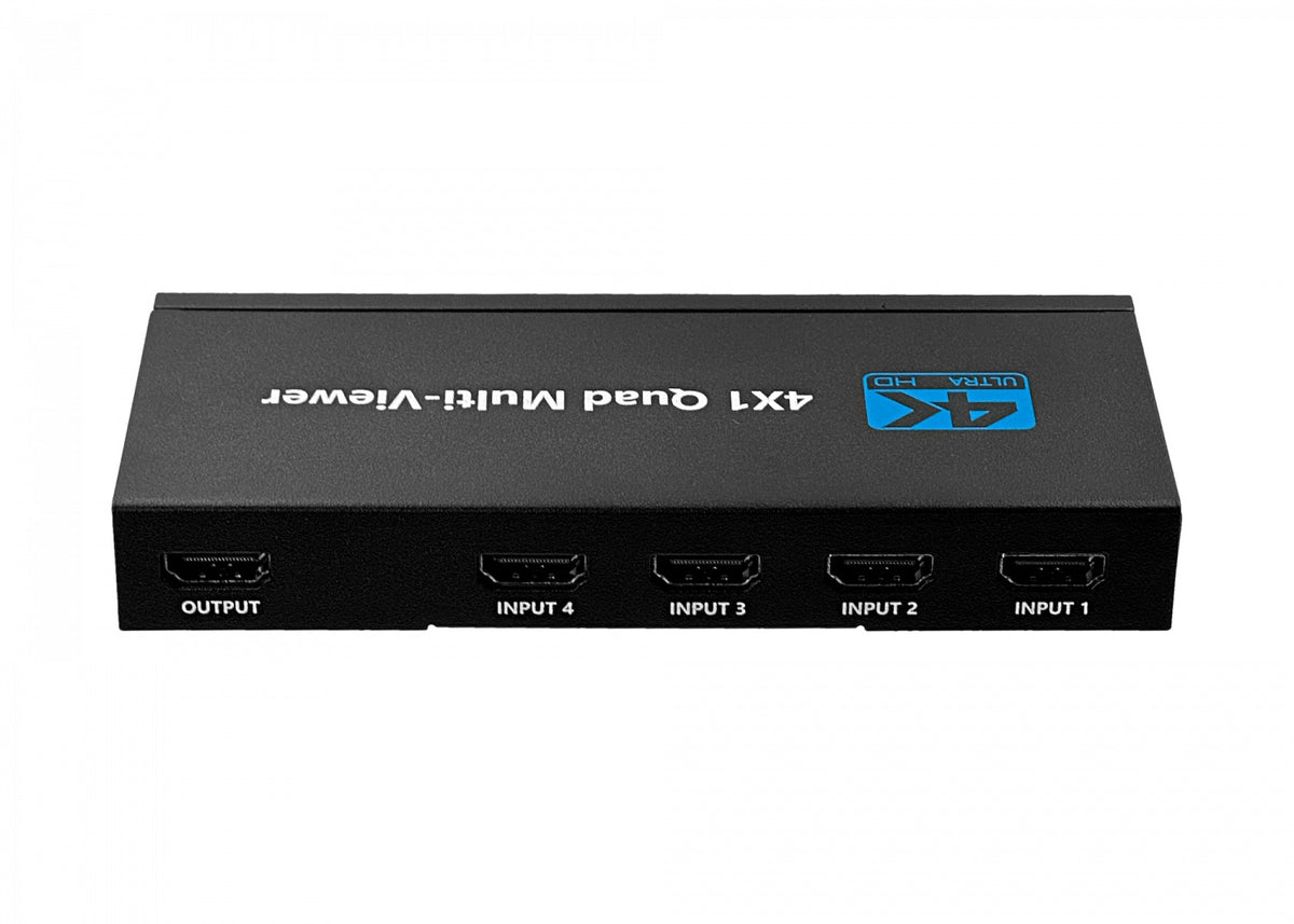 HDMI-4X1 Conmutador Multiplexor 4 Entradas a 1 Salida compatible con 1080p/4K incluye 5 Cables HDMI-H y USB-C más Control