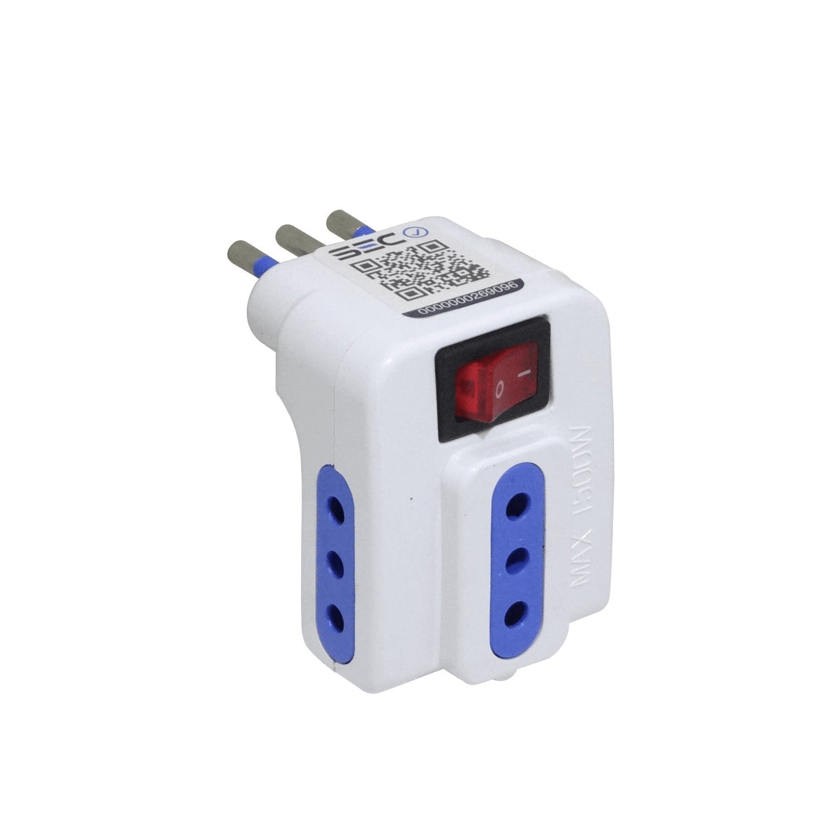 ELG-3K KALOP Triple Llave con Luz Piloto Toma Chileno 10A 250V 2500W Blanco