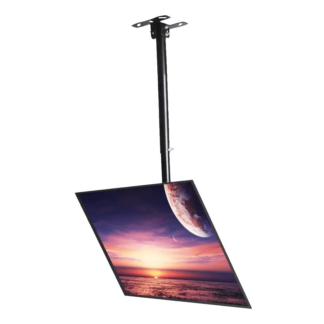 TV-TECHO1432 Soporte de Techo 60-100cm para Televisor LCD 14-32-Pulgadas Giro 360-Grados Inclinación 15-Grados