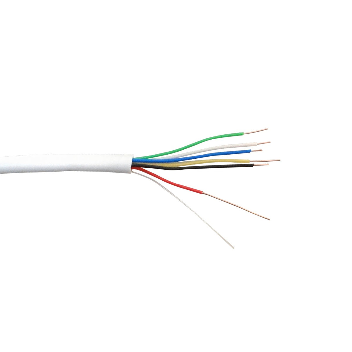 J100-6 100 metros 6 Hilos Conductor Telefónico 24AWG 3 Pares Circular Aleación CCA 6x0,5mm