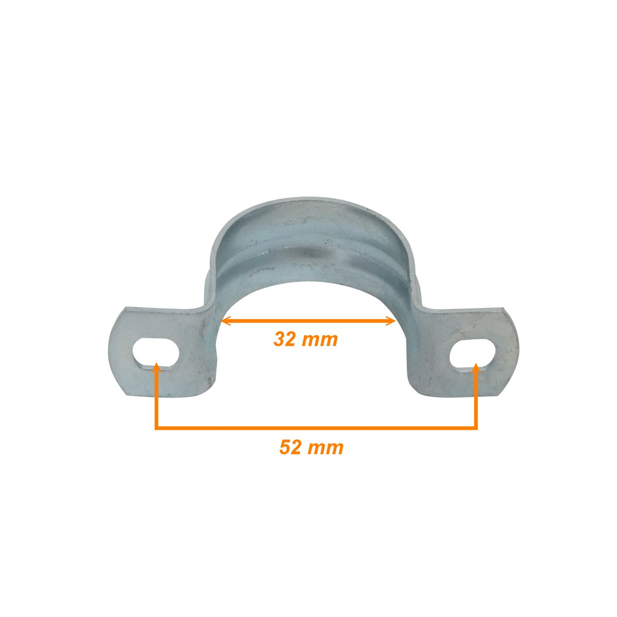 EMT32-A2 32mm unidad 2-T Sujeción 1,2x18mm Grapa para Tubería Conduit Metálica Rígida