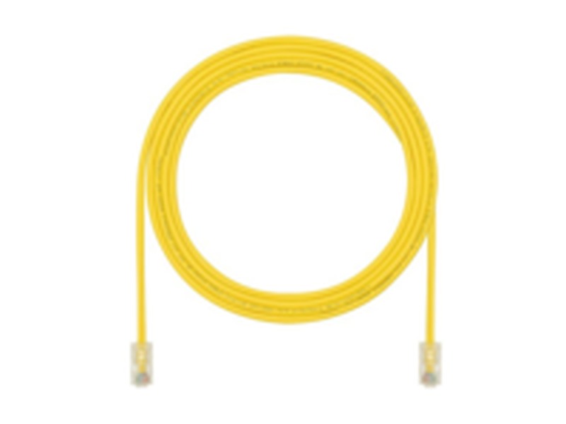 Panduit TX6A 10Gig UTP Patch Cord Yellow 7 FT