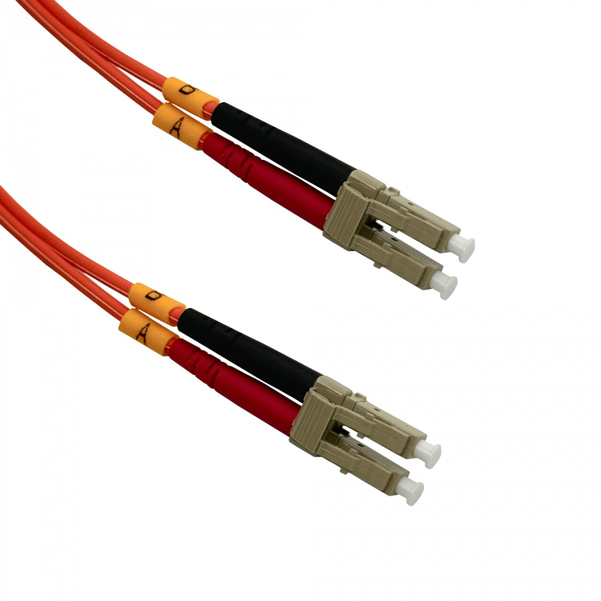 JFMLL5 Cable jumper de fibra óptica dúplex multimodo OM1 LC-LC de 5 metros, núcleo/revestimiento 62.5/125µm con cubierta LSZH