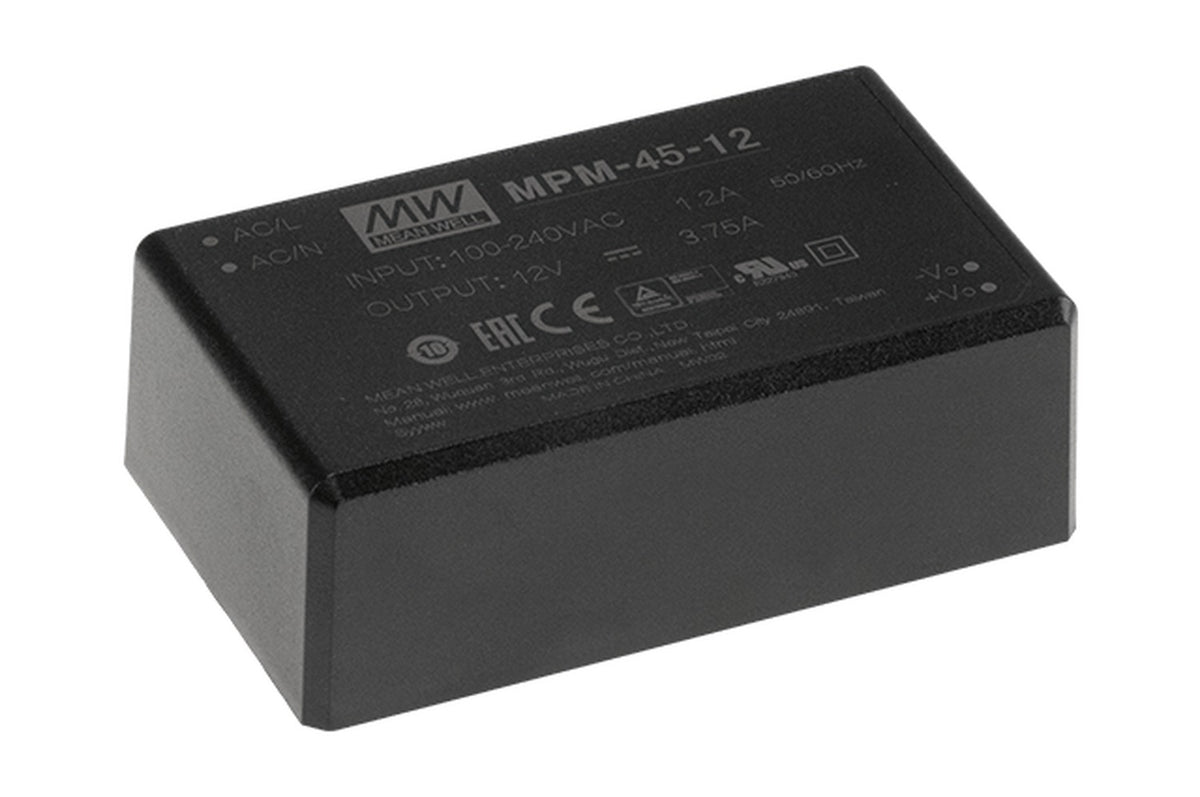 Fuente de poder modular médica 45W MPM-45 - 15V