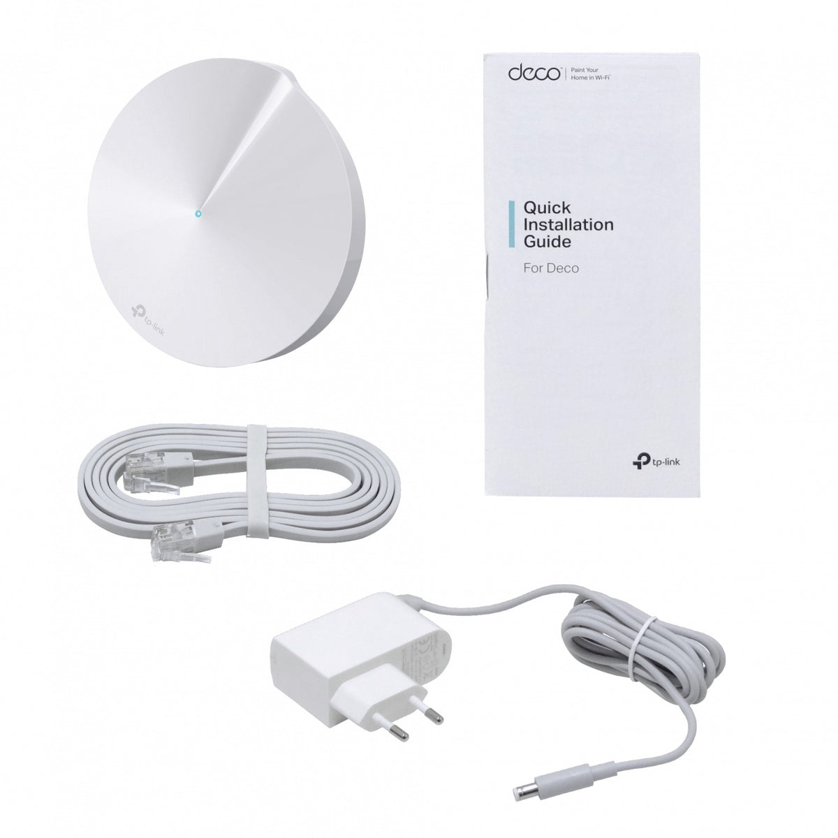 DECO-M5 TP-LINK 1-unid 2-1000 AC1300 Router Mesh 2,4GHz/5GHz 400/867mbps 120mm