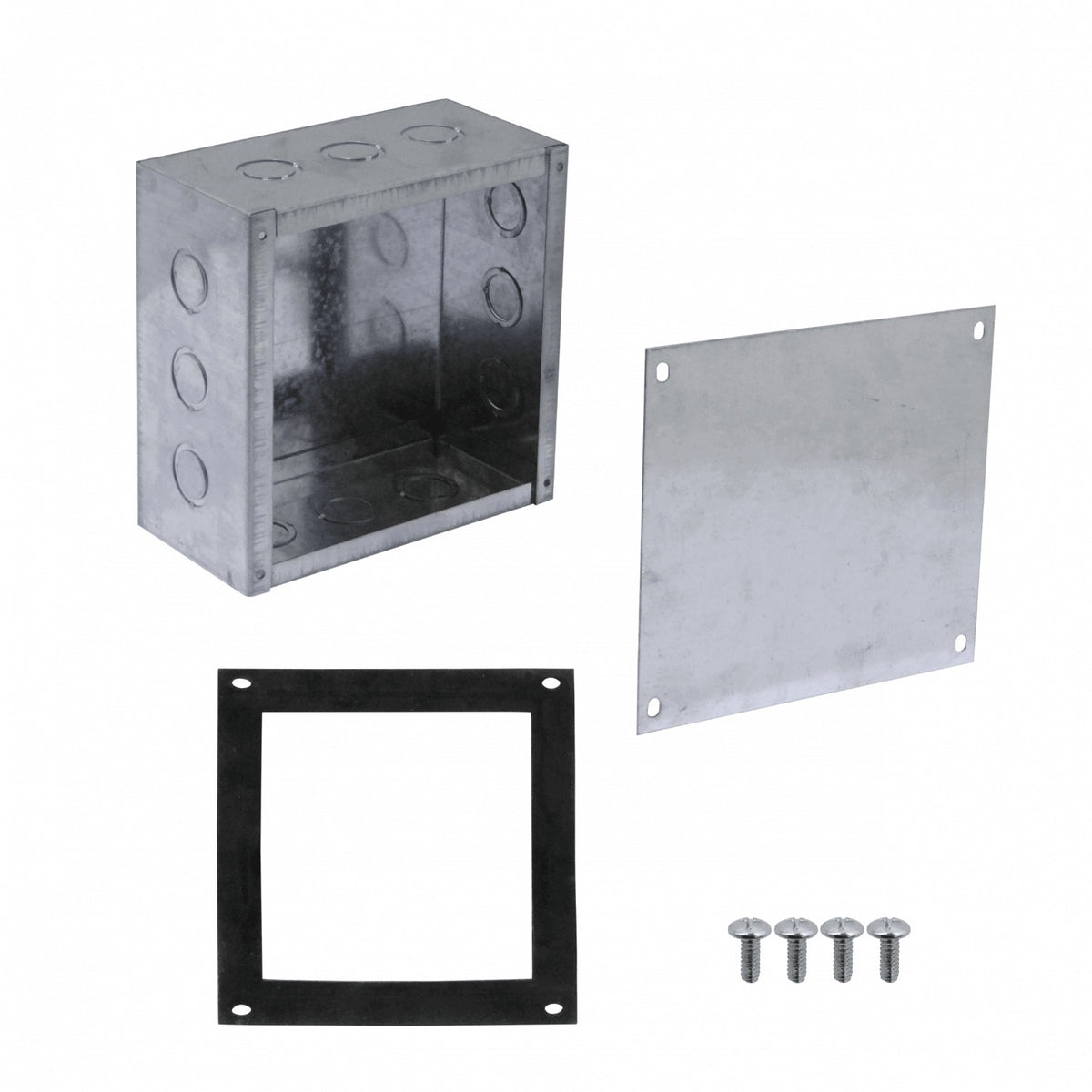FPCWM-5 B22 Gabinete 200x200x100mm con Cubierta-205x205mm Galvanizada Metálica