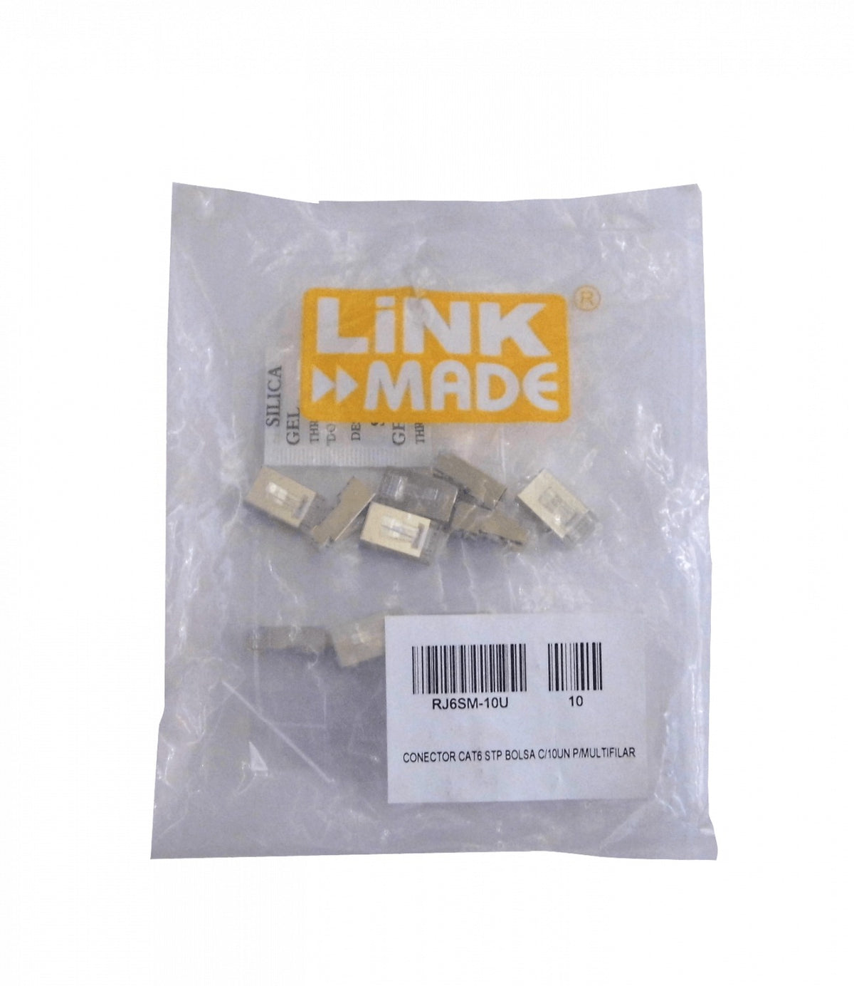 RJ6SM-10U LINKMADE 10 piezas para cable multifilar Cat6 FTP STP Conector RJ45 con blindaje metálico