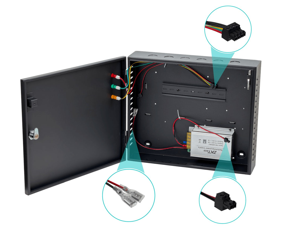 INBIO260 ZK Panel para 2 accesos con red Ethernet, lector de PIN y proximidad, incluye caja