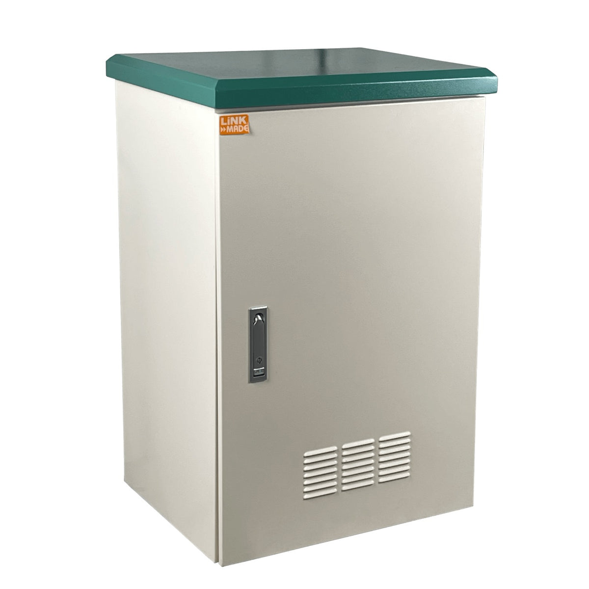 RK17-4LE LINKMADE 17U 45cm-Profundidad Gabinete Intemperie-Pared-Poste Color Crema IP65 Unidad-Distribución Bandejas