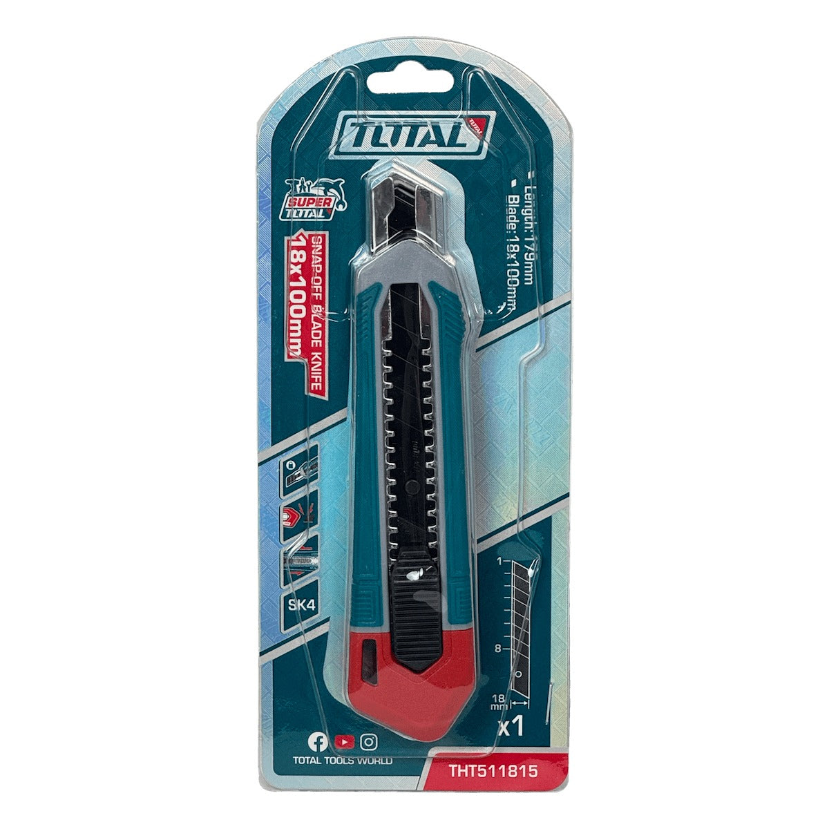 CUCH-K TOTAL Cortador de Cartón 18 x 100 mm THT511815