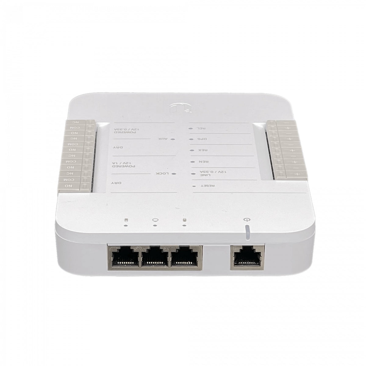 UA-HUB-DOOR. UI 1 puerta, 2 lectores, 2 cámaras, sensores, pulsadores, riel DIN, requiere PoE, UA-HUB. UBIQUITI