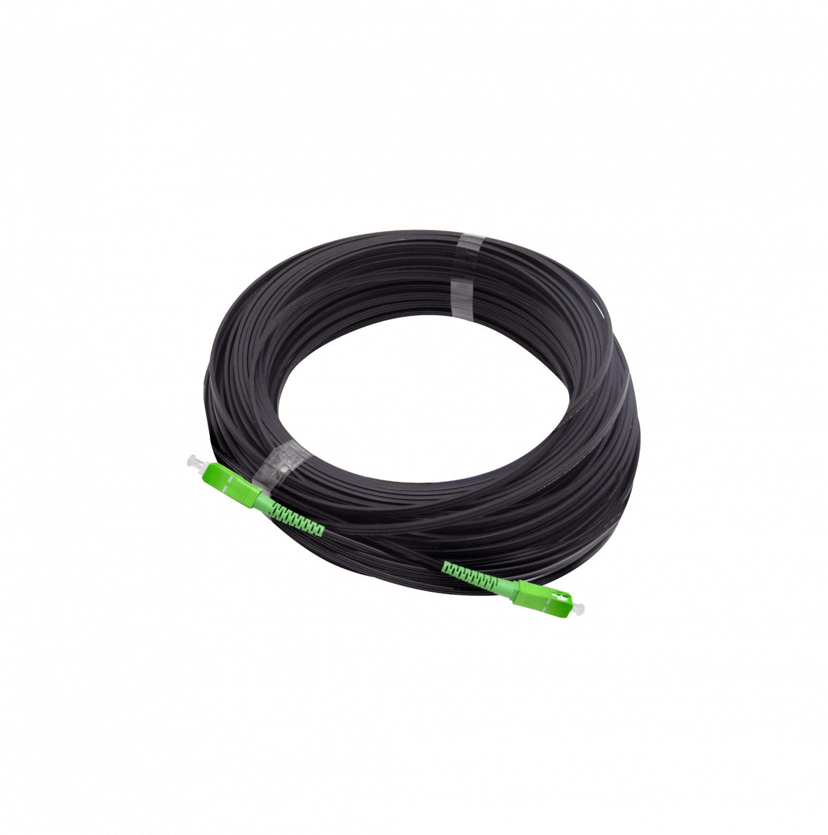 JPSA-50 Negro Cable Bajada-Puerto 50metros SC/APC Monomodo SM SX Pigtail Fibra Óptica G652D