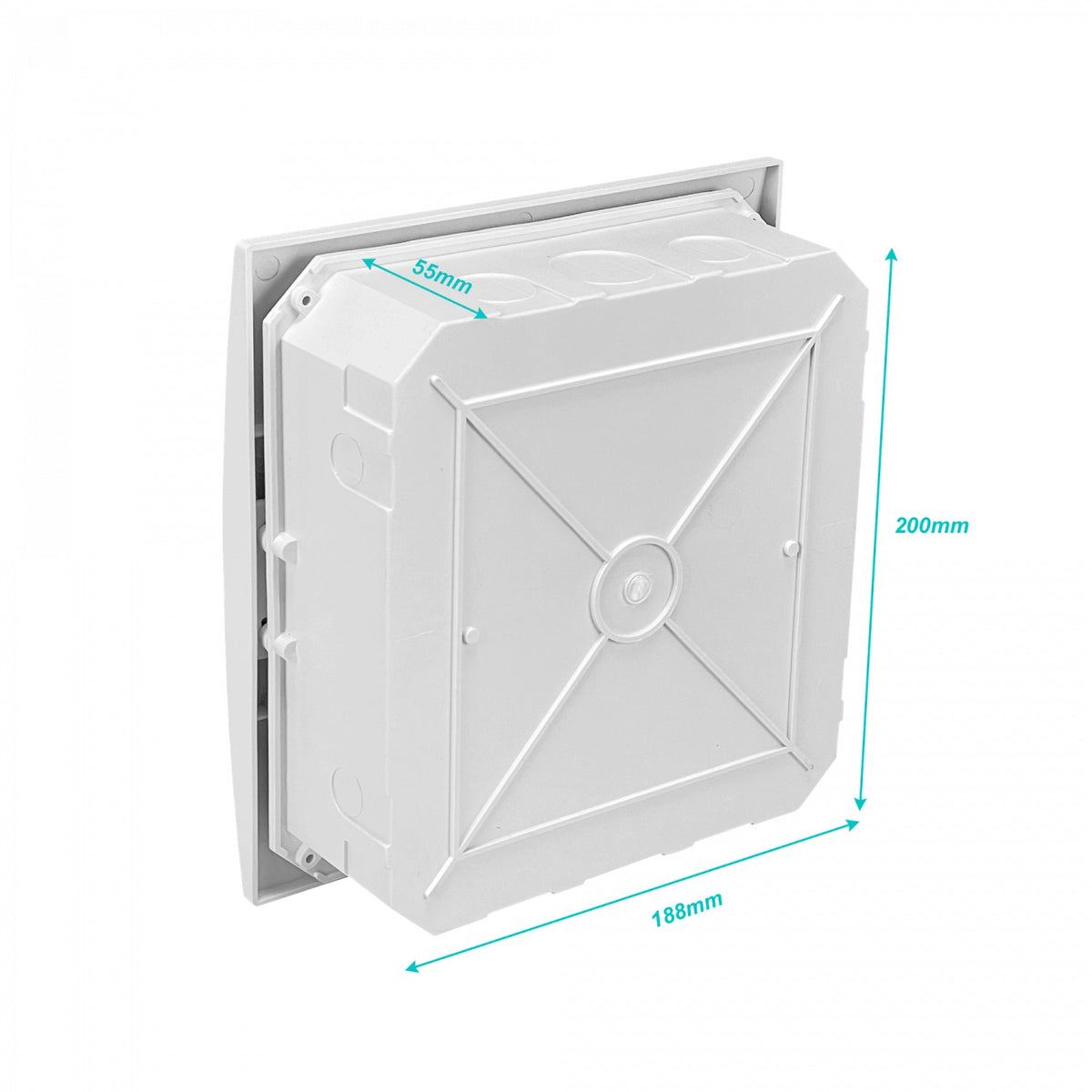 CADIN-08E LEXO Caja de Superficie LSZH 8 Módulos Carril DIN IP41 IK08 5396508