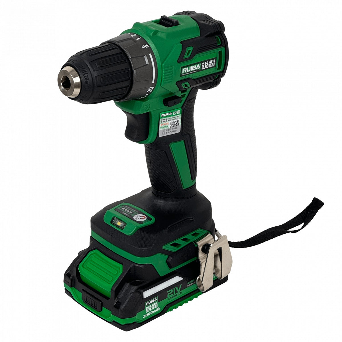 TALA-101 Taladro Percutor Inalámbrico RUI 0,8-10mm + 2 Baterías de Litio 21V 2Ah RB-DB2101