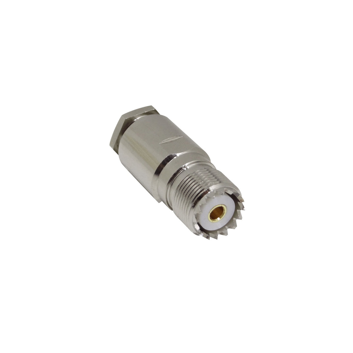 UH4P Conector Hembra UHF para Cable LMR400 Tipo PL259 de Presión y Soldadura Compatible CA400 RG8 PL-259